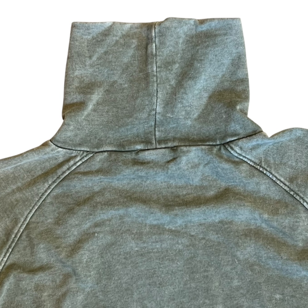 Evereve Women’s Sz S Green Pullover Sweatshirt Casandra Waffle Knit - Picture 9 of 14